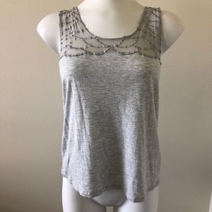Club Monaco | Silk trimmed tank | XS